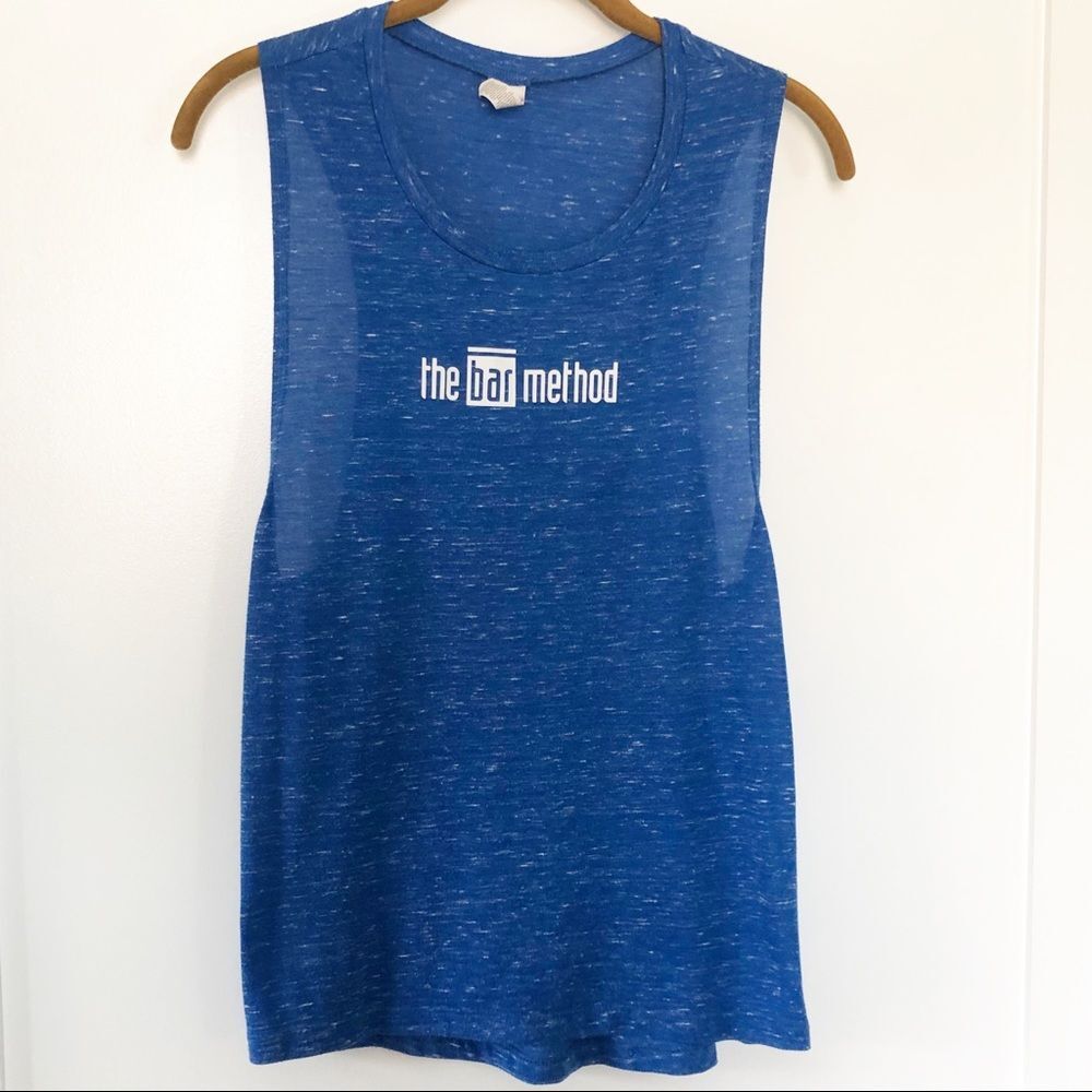 the bar method Slub Cotton Muscle Tee Tank Sz M